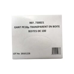 Materiel Gant Polyéthylène Transparent Boite De 100 -Animal Compagnie Fournitures Magasin gant1